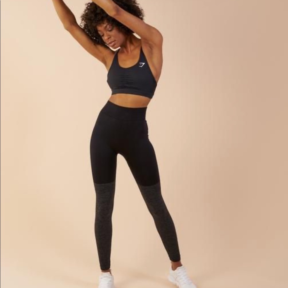 Gymshark TwoTone Seamless Leggings Black small